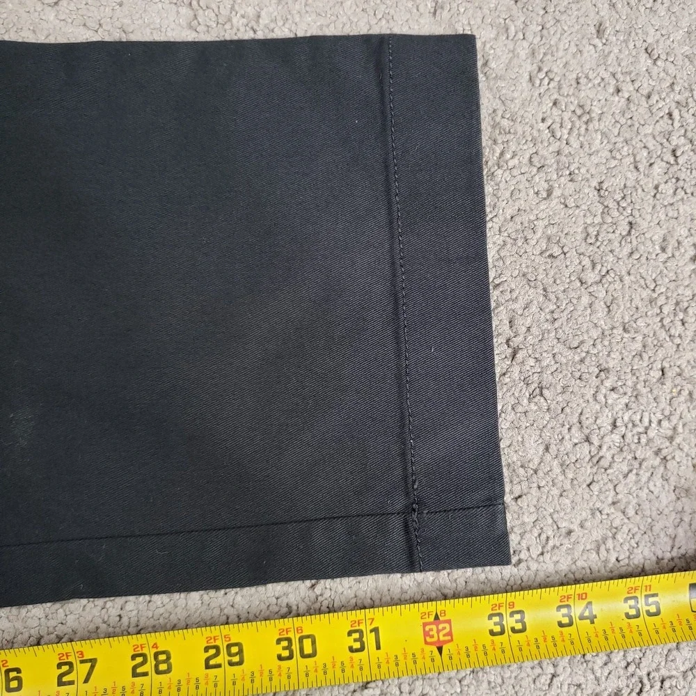 J Crew Mens Chino Pants 32X34 (FITS 33x33) Black Straight Leg Flat Front NEW